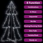 Vidaxl kegelkerstboom 300 led's binnen en buiten 120x220 cm