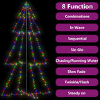 Vidaxl kegelkerstboom 300 led's binnen en buiten 120x220 cm