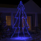 Vidaxl kegelkerstboom 360 led's binnen en buiten 143x250 cm