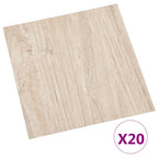 Vidaxl vloerplanken 20 st zelfklevend 1,86 m² pvc lichtbruin