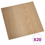 Vidaxl vloerplanken 20 st zelfklevend 1,86 m² pvc bruin