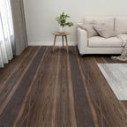 Vidaxl vloerplanken 20 st zelfklevend 1,86 m² pvc donkerbruin