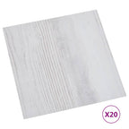 Vidaxl vloerplanken 20 st zelfklevend 1,86 m² pvc lichtgrijs