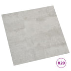 Vidaxl vloerplanken 20 st zelfklevend 1,86 m² pvc lichtgrijs