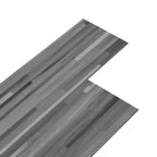 Vidaxl vloerplanken zelfklevend 5,21 m² 2 mm pvc gestreept grijs