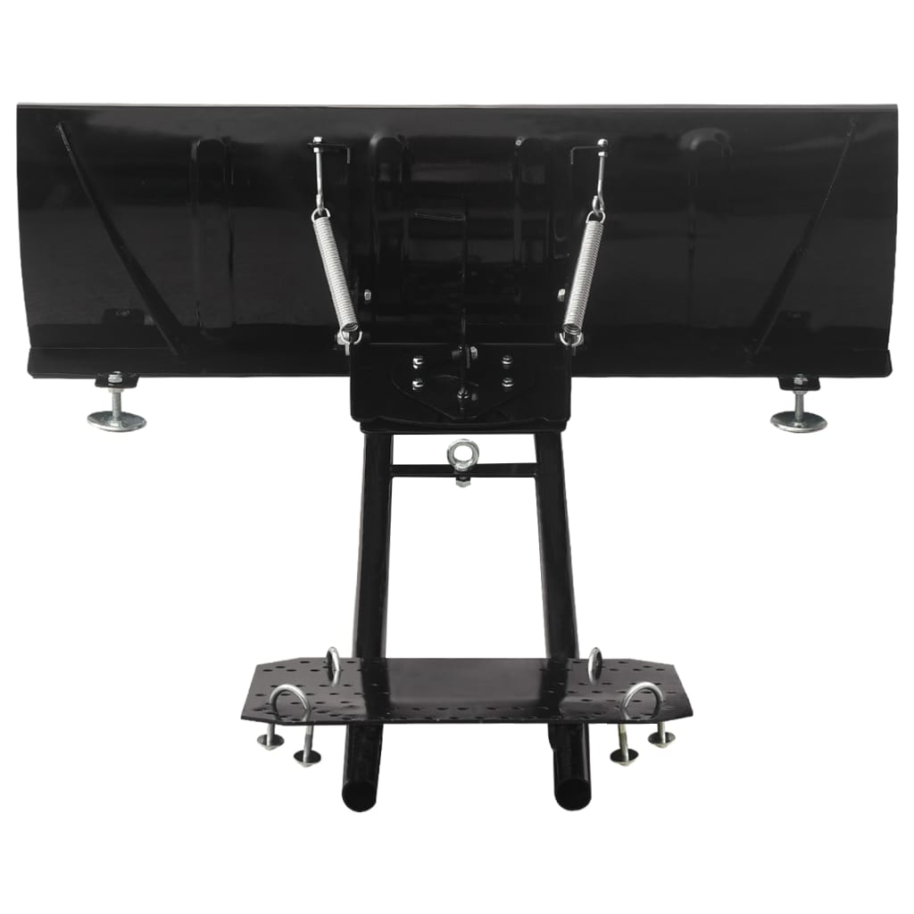 VidaXL Sneeuwploeg voor ATV 115x38 cm zwart