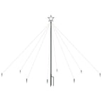 VidaXL Kerstboomverlichting 400 LED's binnen buiten 2,5 m blauw