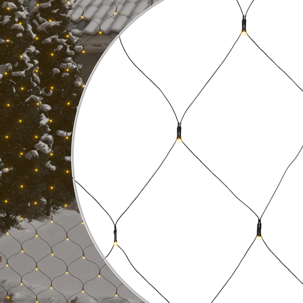Vidaxl kerstnetverlichting 204 led's binnen en buiten 3x2 m warmwit