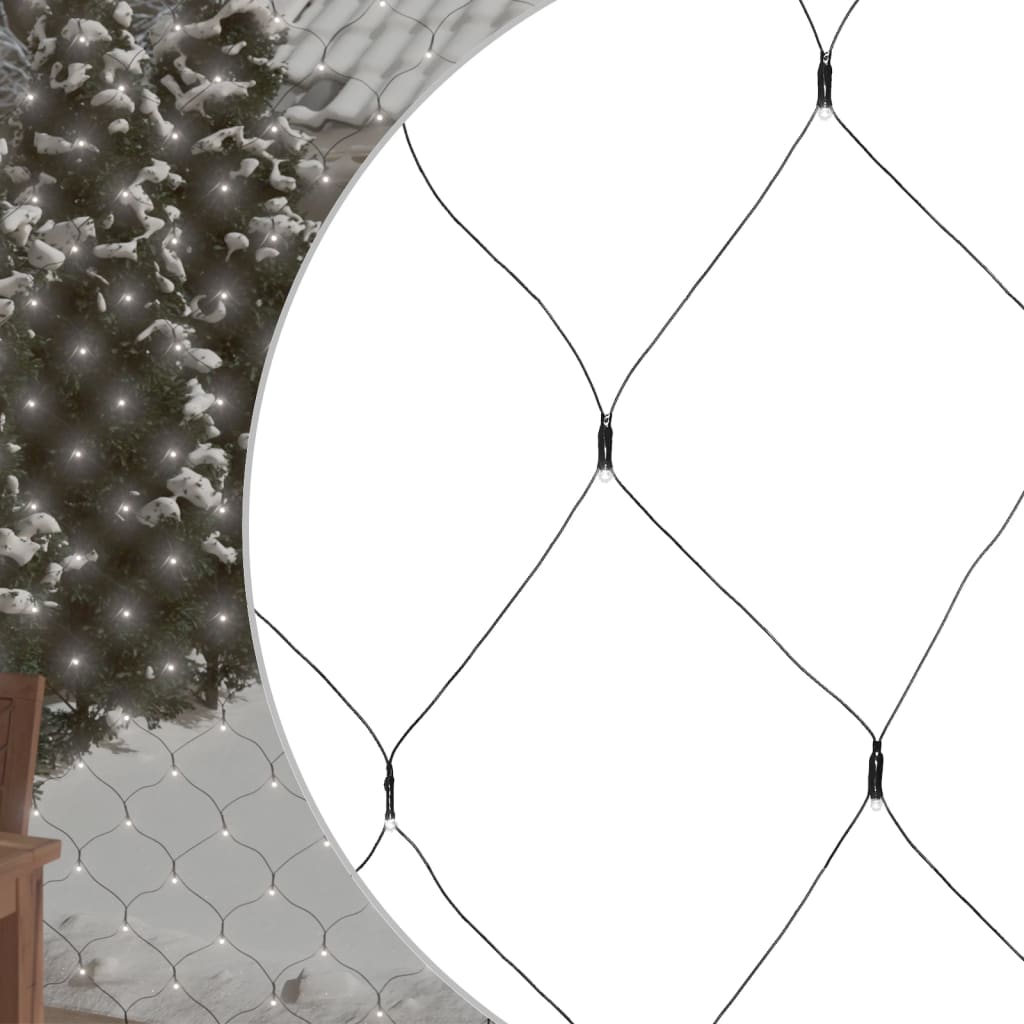 Vidaxl kerstnetverlichting 204 led's binnen en buiten 3x2 m koudwit