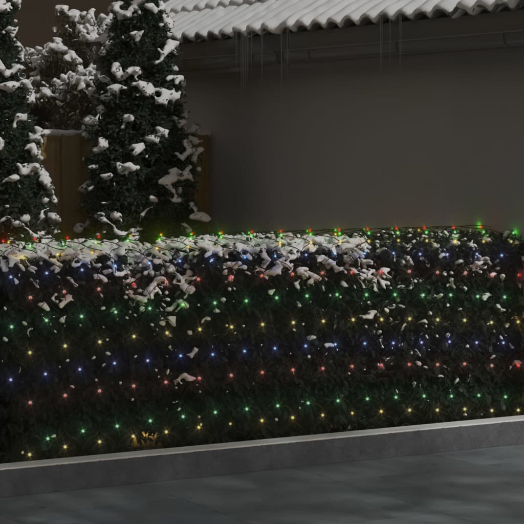 Vidaxl kerstnetverlichting 204 led's binnen buiten 3x2 m meerkleurig