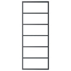 Vidaxl schuifdeur 76x205 cm esg-glas en aluminium zwart