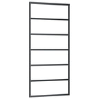 Vidaxl schuifdeur 90x205 cm esg-glas en aluminium zwart