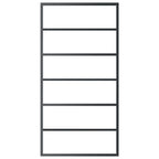 Vidaxl schuifdeur 102x205 cm esg-glas en aluminium zwart