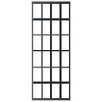 Vidaxl schuifdeur 76x205 cm esg-glas en aluminium zwart