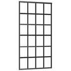 Vidaxl schuifdeur 102x205 cm esg-glas en aluminium zwart