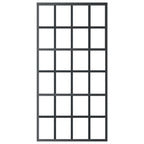 Vidaxl schuifdeur 102x205 cm esg-glas en aluminium zwart