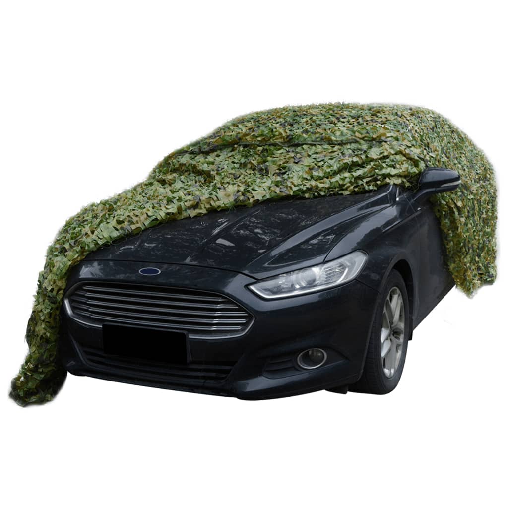 Vidaxl camouflagenet met opbergtas 2x4 m groen