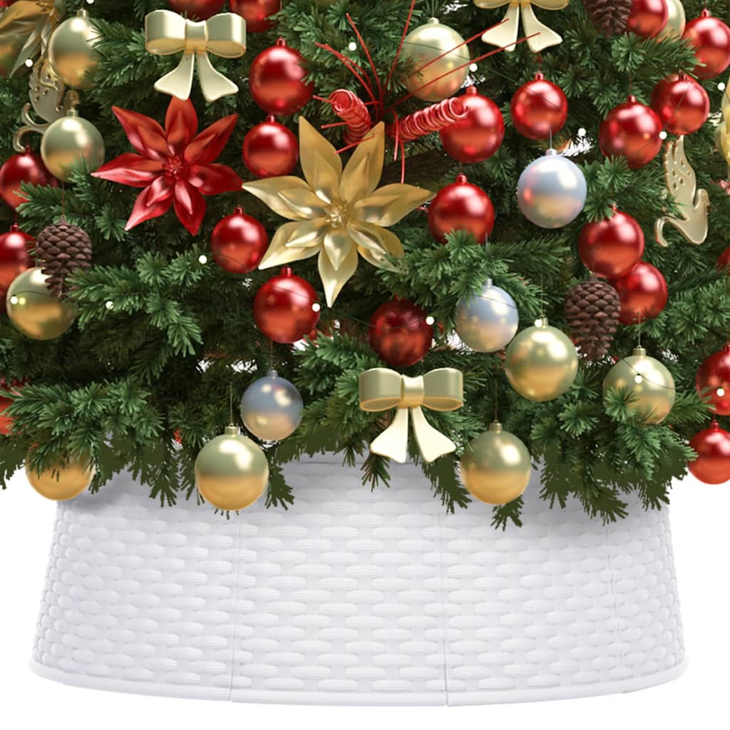 VidaXL Kerstboomrok Ø54x19,5 cm wit