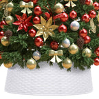 VidaXL Kerstboomrok Ø65x19,5 cm wit