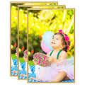 VidaXL Fotolijsten 3 st voor wand of tafel 13x18 cm MDF goudkleurig