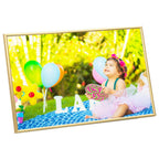 VidaXL Fotolijsten 3 st voor wand of tafel 13x18 cm MDF goudkleurig