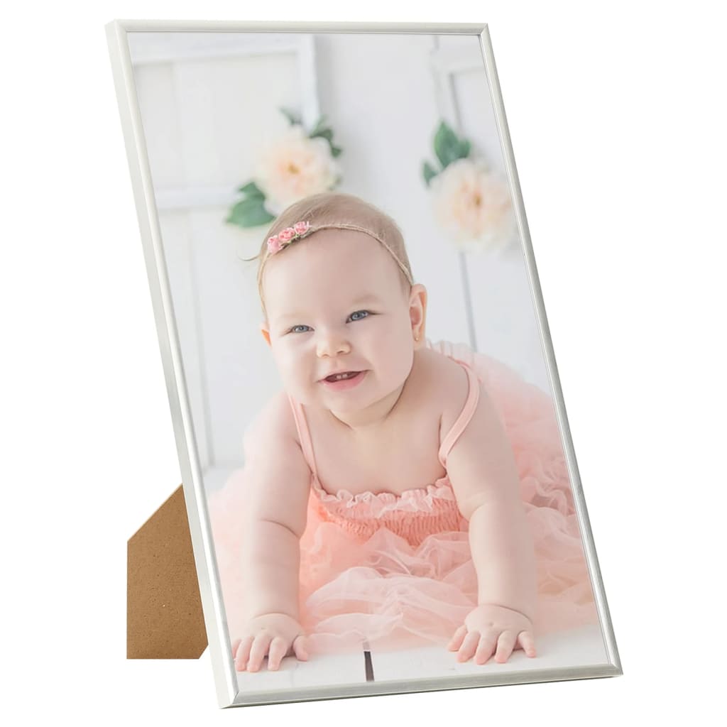 VidaXL Fotolijsten 3 st voor wand of tafel 29,7x42 cm MDF zilverkleur