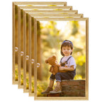 VidaXL Fotolijsten 5 st voor wand of tafel 59,4x84 cm MDF goudkleurig