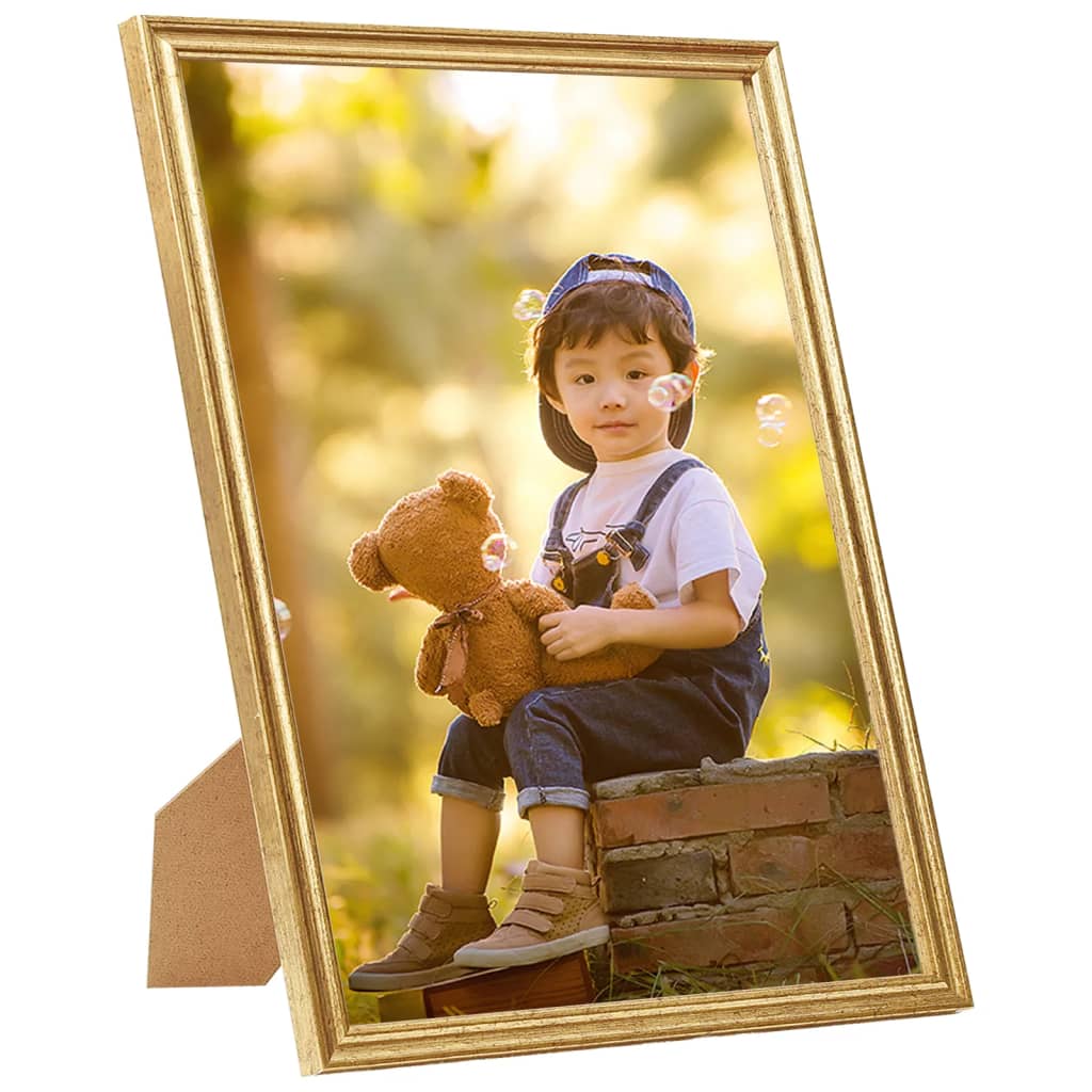 VidaXL Fotolijsten 5 st voor wand of tafel 59,4x84 cm MDF goudkleurig