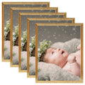 VidaXL Fotolijsten 5 st voor wand of tafel 70x90 cm MDF goudkleurig