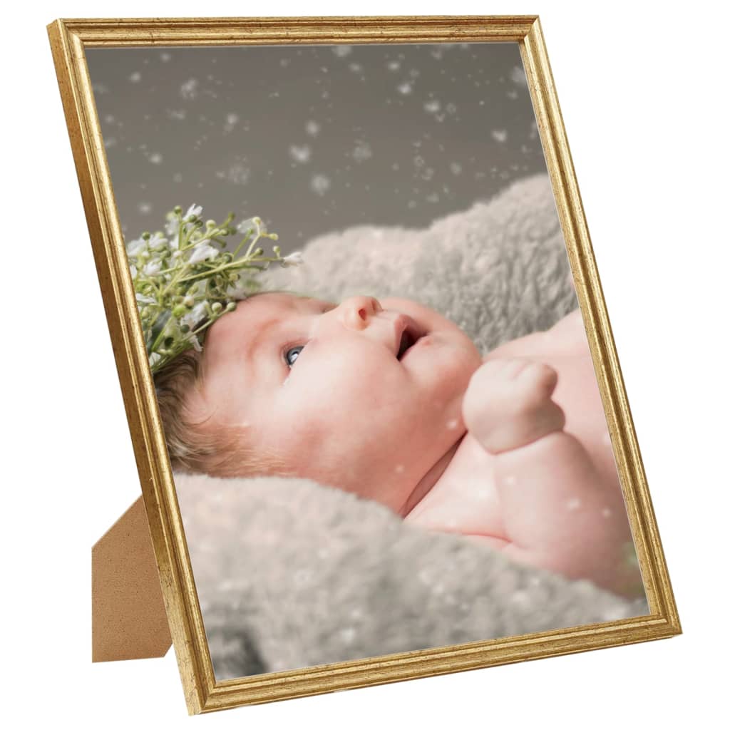 VidaXL Fotolijsten 5 st voor wand of tafel 70x90 cm MDF goudkleurig