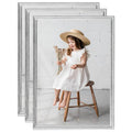 VidaXL Fotolijsten 3 st voor tafel 18x24cm MDF zilverkleurig