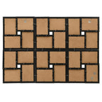 Vidaxl fotolijst voor 24x(13x18 cm) foto mdf zwart