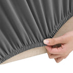 Vidaxl tweezitsbankhoes stretch polyester jersey antracietkleurig