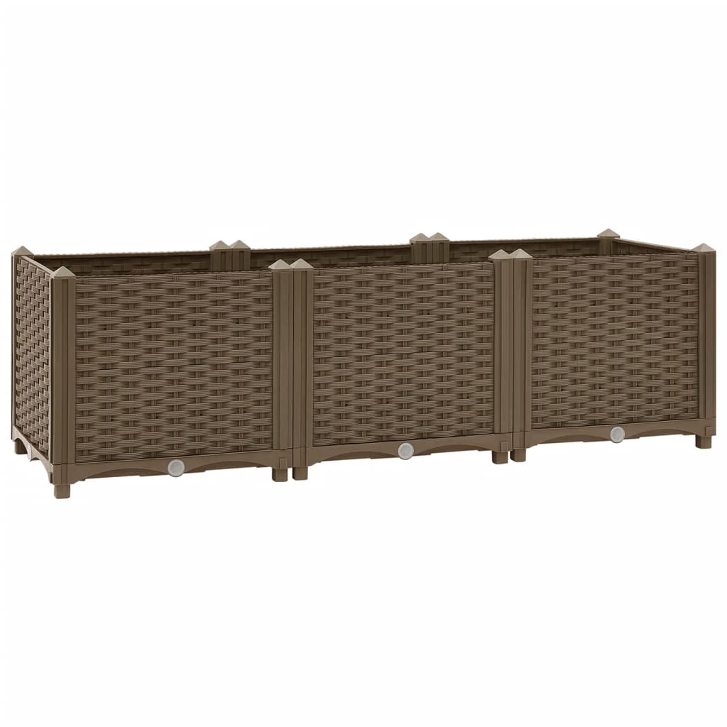 Vidaxl verhoogd bed 120x40x38 cm polypropyleen