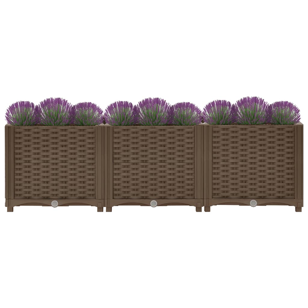 Vidaxl verhoogd bed 120x40x38 cm polypropyleen