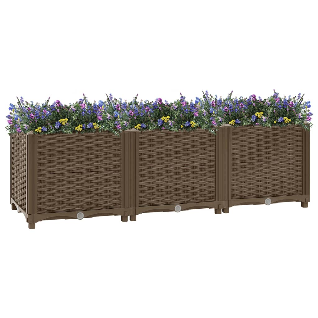 Vidaxl verhoogd bed 120x40x38 cm polypropyleen