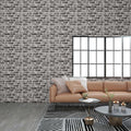 VidaXL 11 st Wandpanelen 3D donkergrijze baksteen EPS