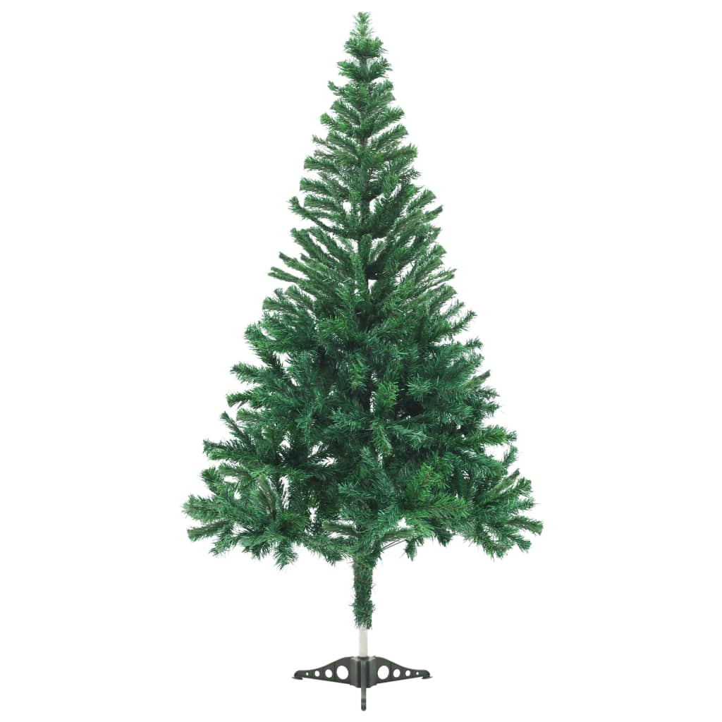 VidaXL Kunstkerstboom met verlichting en kerstballen 230 takken 120 cm