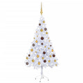 VidaXL Kunstkerstboom met verlichting en kerstballen 230 takken 120 cm