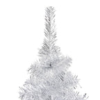 VidaXL Kunstkerstboom met verlichting en kerstballen 180 cm PET zilver