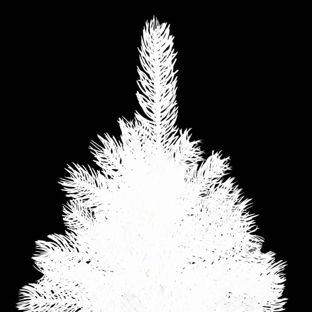 VidaXL Kunstkerstboom met verlichting en kerstballen 150 cm PVC wit