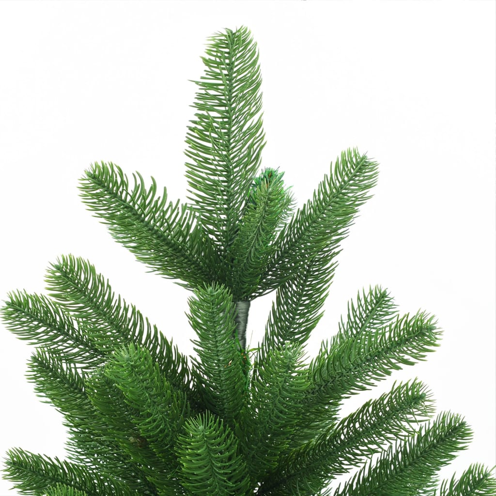 Vidaxl kunstkerstboom met verlichting en kerstballen 210 cm groen