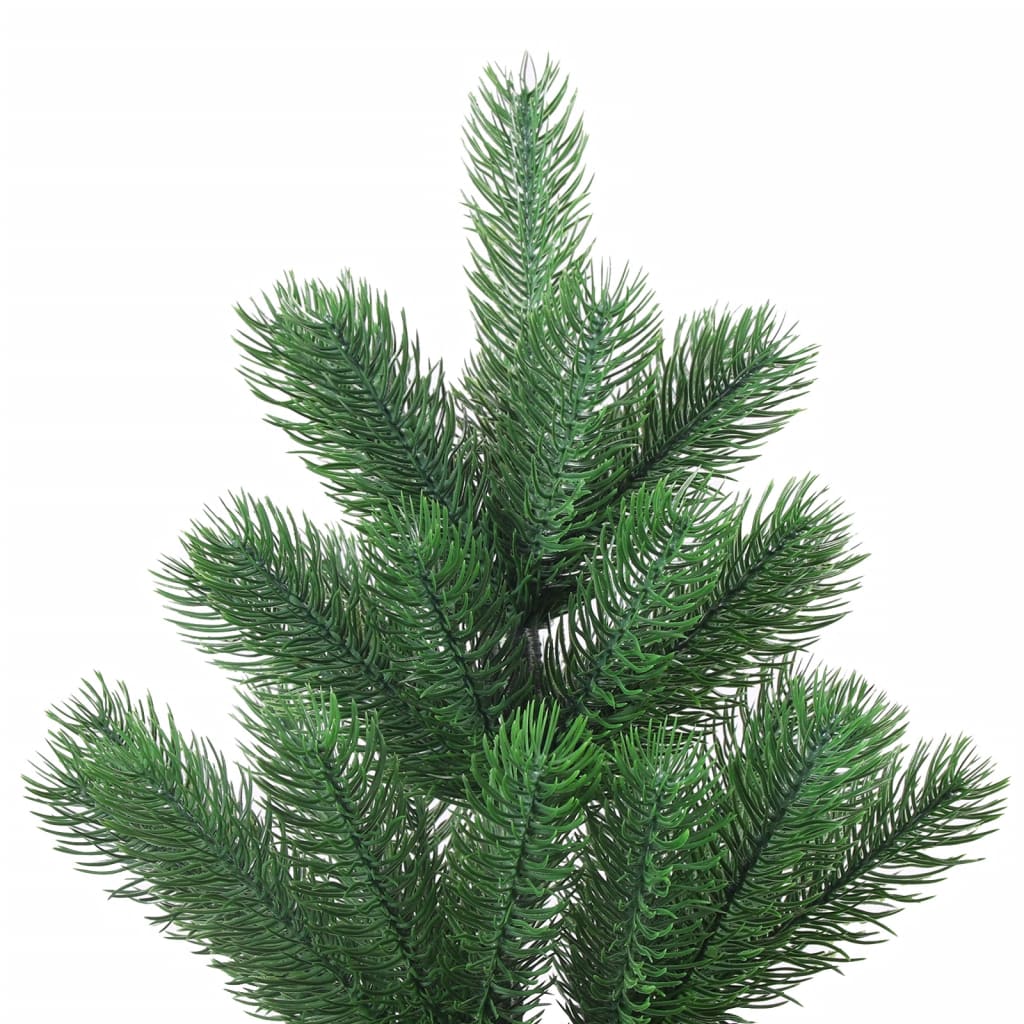 VidaXL Kunstkerstboom Nordmann met LED's en kerstballen 150 cm groen