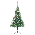 VidaXL Kunstkerstboom met verlichting en kerstballen 380 takken 150 cm