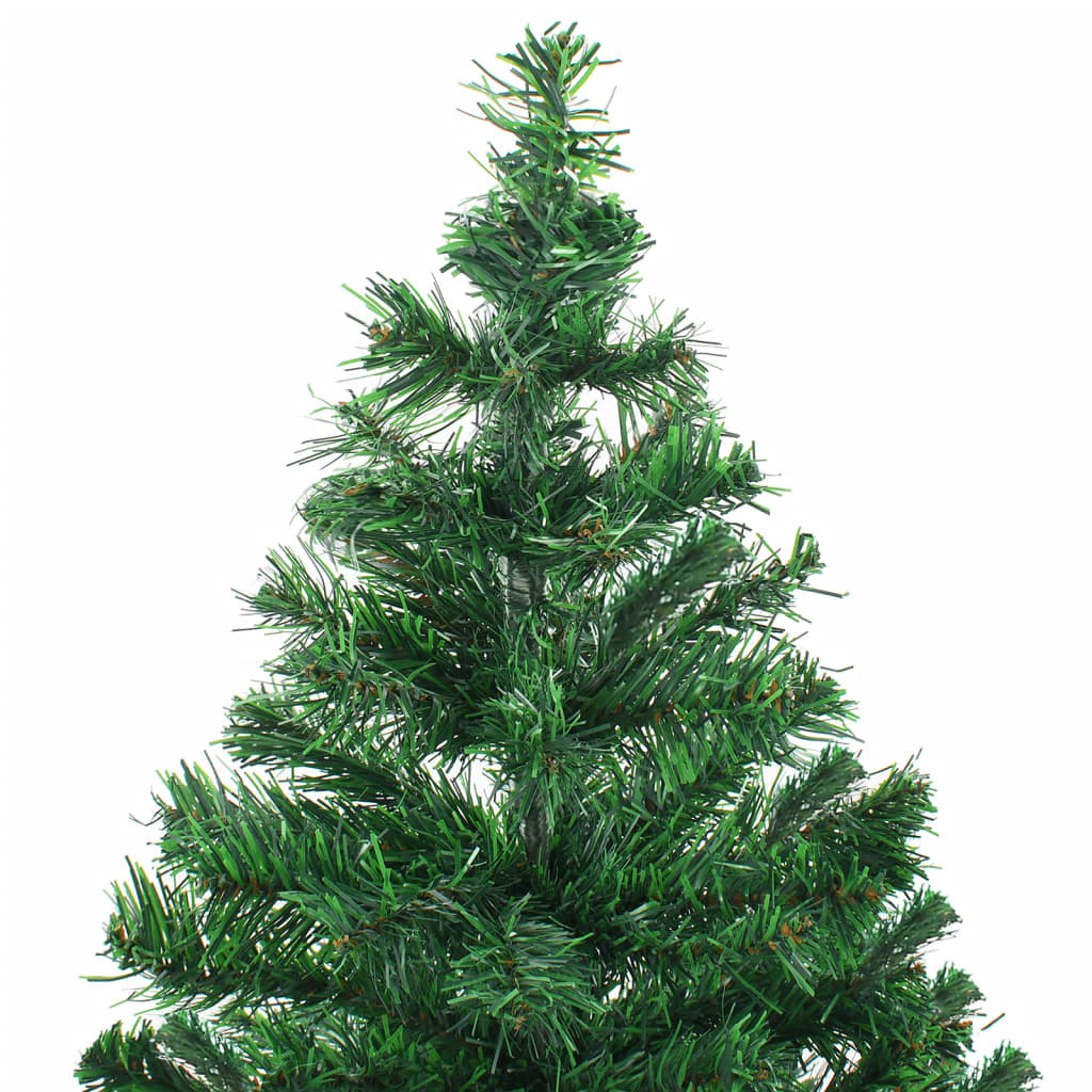 VidaXL Kunstkerstboom met verlichting en kerstballen 546 takken 180 cm