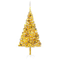 VidaXL Kunstkerstboom met verlichting en kerstballen 240 cm PET goud