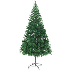 VidaXL Kunstkerstboom met verlichting en kerstballen 910 takken 210 cm