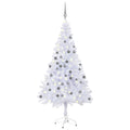 Vidaxl kunstkerstboom met verlichting en kerstballen 230 takken 120 cm