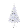 Vidaxl kunstkerstboom met verlichting en kerstballen 380 takken 150 cm