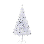 Vidaxl kunstkerstboom met verlichting en kerstballen 380 takken 150 cm
